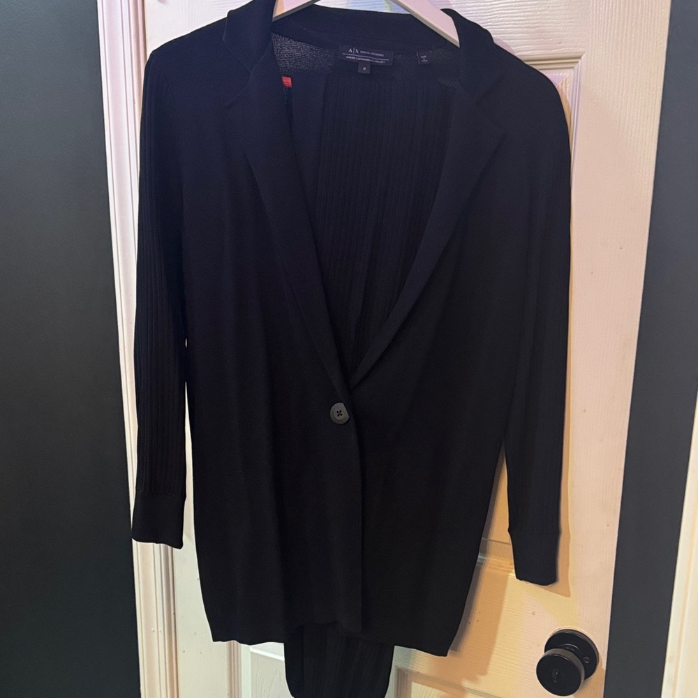 A/X Armani Exchange Black Blazer Set joggers